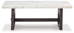 Burkhaus White Coffee Table - Ornate Home