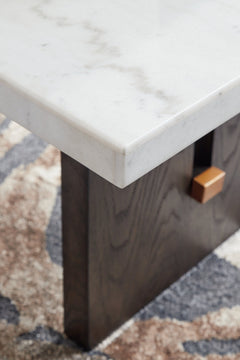 Burkhaus White Coffee Table - Ornate Home