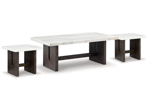 Burkhaus White Coffee Table and 2 Ends (Online Special Price) - Ornate Home