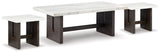 Burkhaus White Coffee Table and 2 Ends (Online Special Price) - Ornate Home