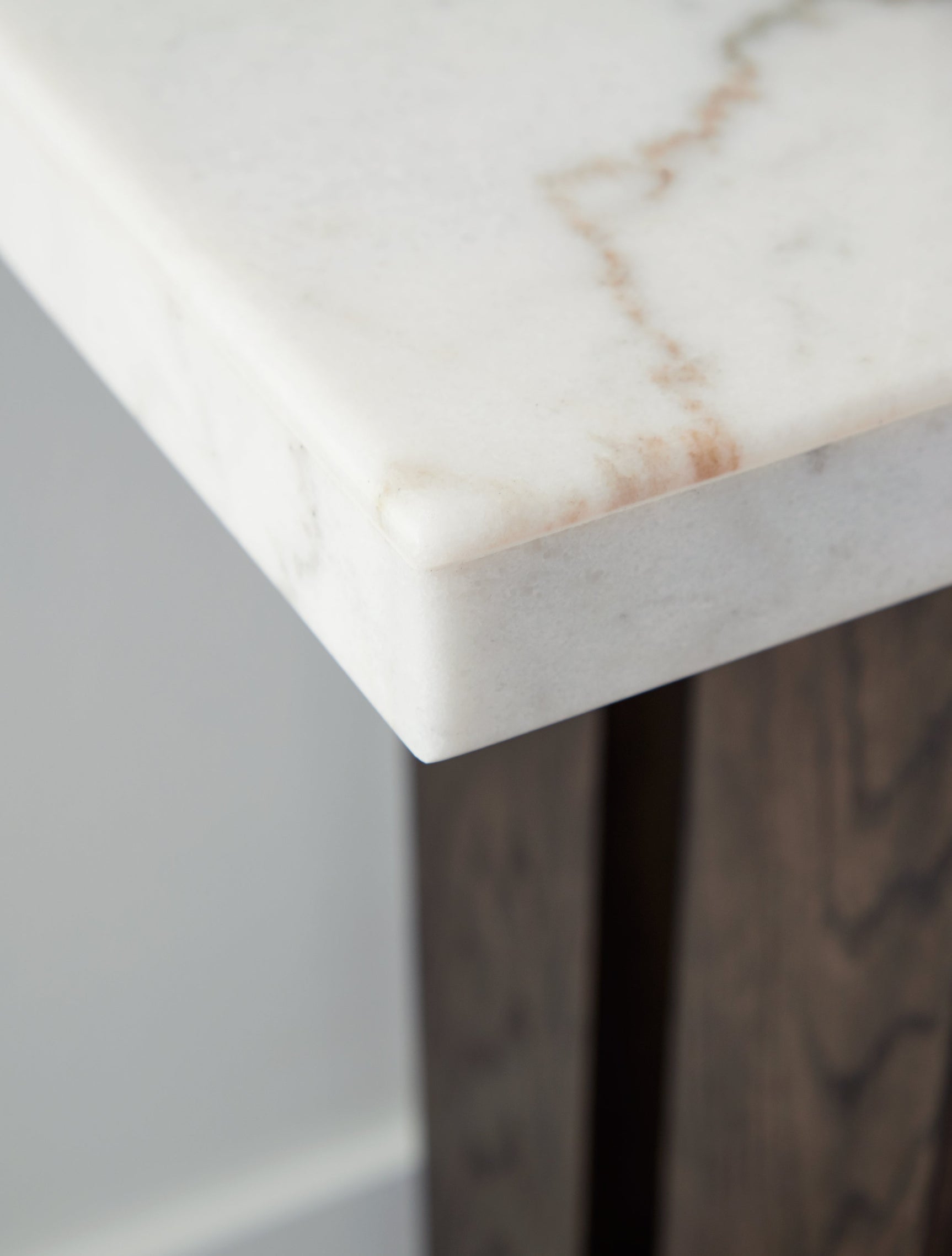 Burkhaus White/Dark Brown Sofa Table (Online Special Price) - Ornate Home