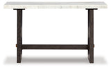 Burkhaus White/Dark Brown Sofa Table (Online Special Price) - Ornate Home