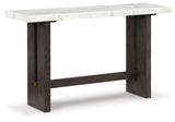 Burkhaus White/Dark Brown Sofa Table - Ornate Home