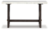 Burkhaus White/Dark Brown Sofa Table - Ornate Home