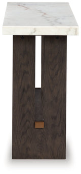 Burkhaus White/Dark Brown Sofa Table - Ornate Home