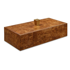 Burl Haven Brass/Brown Box - Ornate Home