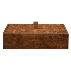 Burl Haven Brass/Brown Box - Ornate Home