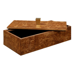 Burl Haven Brass/Brown Box - Ornate Home