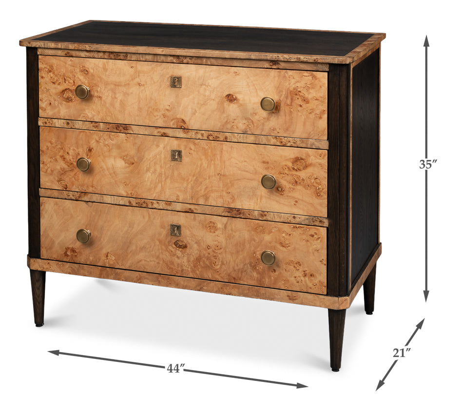 Burl Honey/Oak Chest