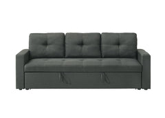 Burleigh Dark Gray 83.5"W Fabric Sleeper Sofa - Ornate Home