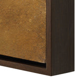 Burn Brown/Woodtone Hand Painted Canvas - Ornate Home