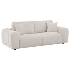 Burnett Ivory 2-piece Chenille Upholstered Sofa Set - Ornate Home
