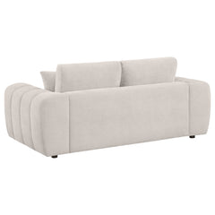 Burnett Ivory 2-piece Chenille Upholstered Sofa Set - Ornate Home