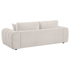 Burnett Ivory 3-piece Chenille Upholstered Sofa Set - Ornate Home