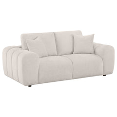 Burnett Ivory 3-piece Chenille Upholstered Sofa Set - Ornate Home