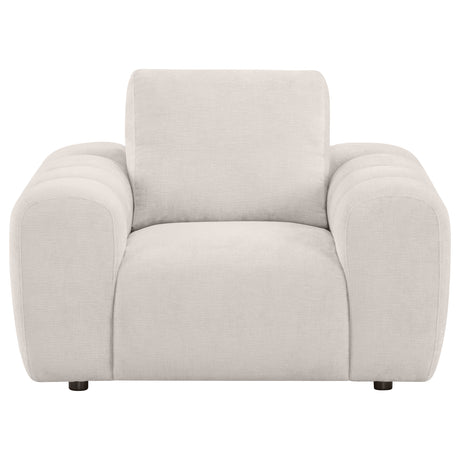 Burnett Ivory Chenille Upholstered Accent Chair - Ornate Home