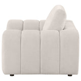 Burnett Ivory Chenille Upholstered Accent Chair - Ornate Home