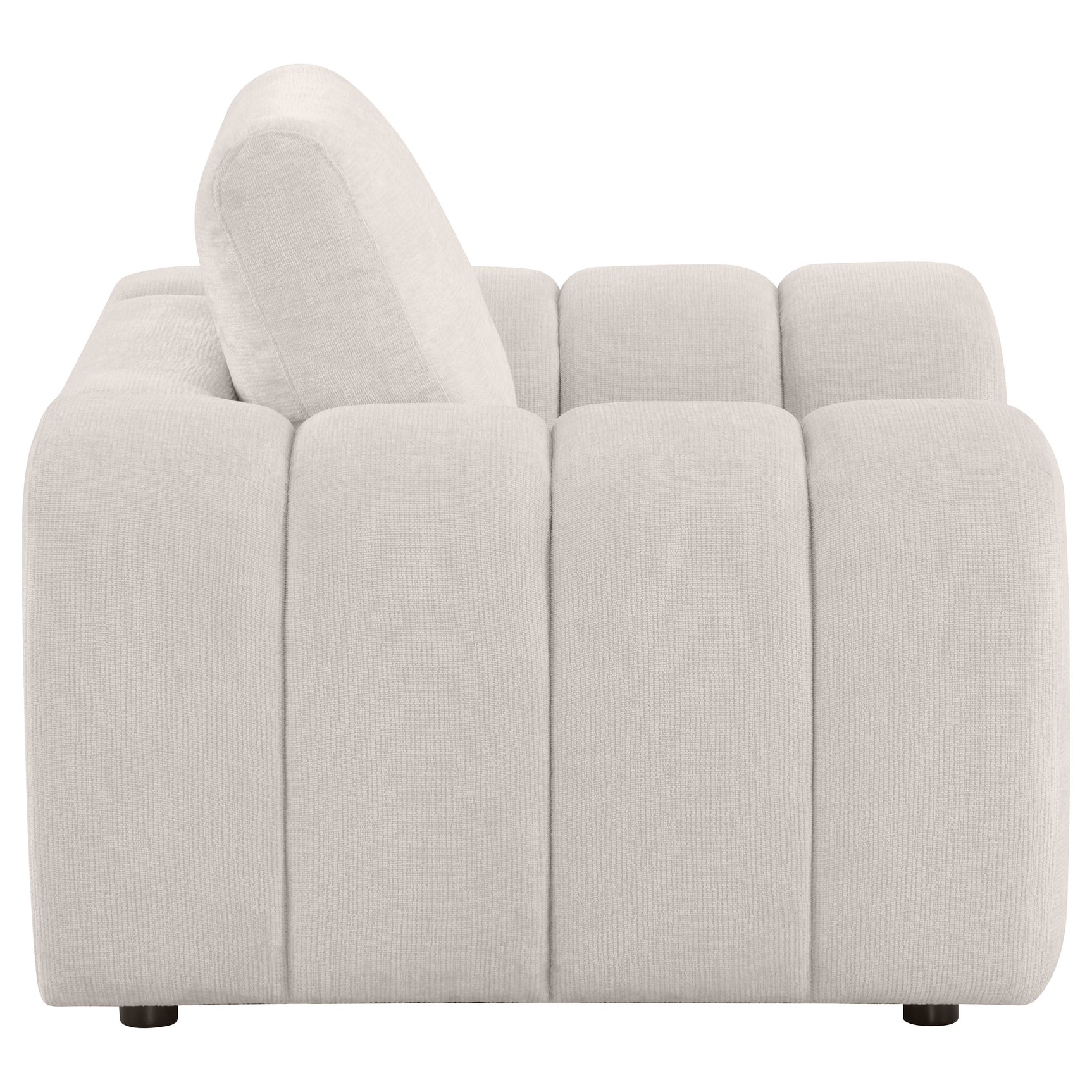 Burnett Ivory Chenille Upholstered Accent Chair - Ornate Home