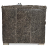 Burnham Brown/Grey Leather Chair - Ornate Home