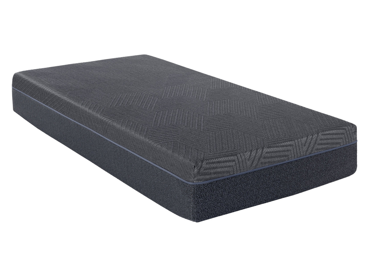 Burnham Gray 11" Twin Green Tea Gel-Infused Memory Foam Mattress - Ornate Home