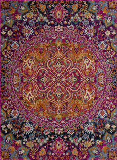 Burnt Orange Ojus Area Rug - Ornate Home