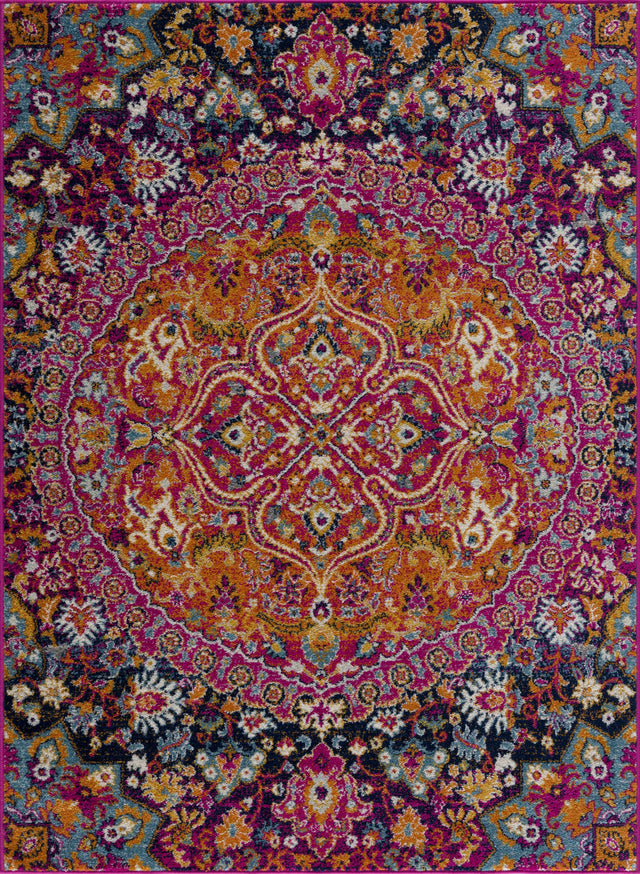 Burnt Orange Ojus Area Rug - Ornate Home