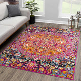 Burnt Orange Ojus Area Rug - Ornate Home