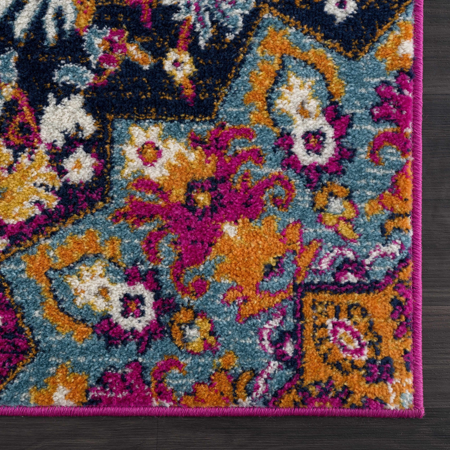 Burnt Orange Ojus Area Rug - Ornate Home