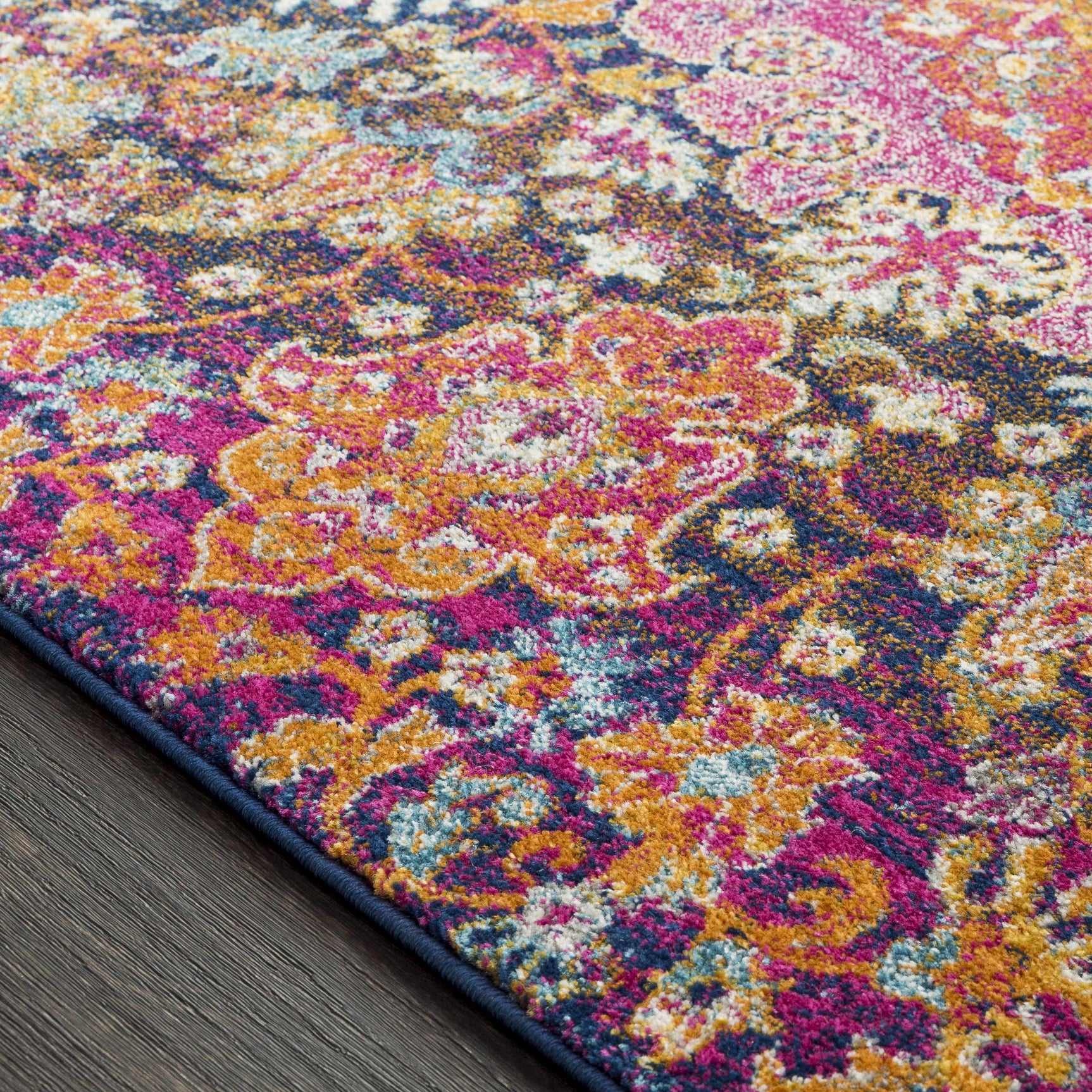 Burnt Orange Ojus Area Rug - Ornate Home