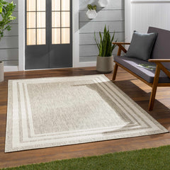 Burradoo Bordered Outdoor Area Rug - Ornate Home