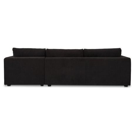 Burrow Black Sleeper Sectional With Right Storage Chaise - Ornate Home