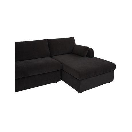 Burrow Black Sleeper Sectional With Right Storage Chaise - Ornate Home