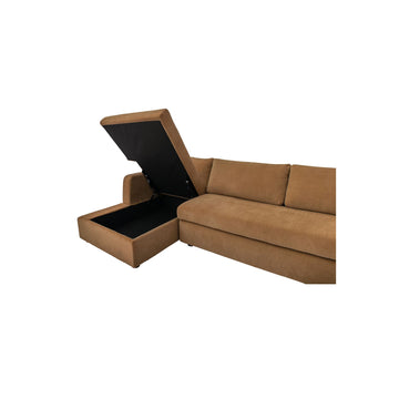 Burrow Ginger Sleeper Sectional With Left Storage Chaise - Ornate Home