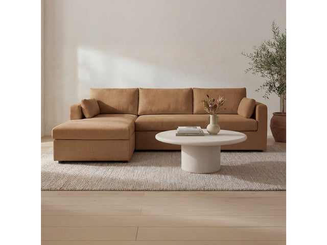 Burrow Ginger Sleeper Sectional With Left Storage Chaise - Ornate Home