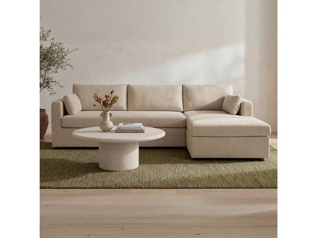 Burrow Sand Sleeper Sectional With Right Storage Chaise - Ornate Home