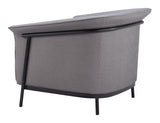 Burry Slate Gray Accent Chair - Ornate Home