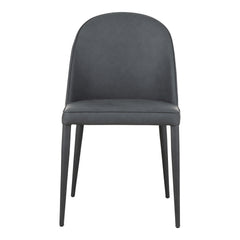 Burton Black Fade Vegan Leather Dining Chair (Set of 2) - Ornate Home