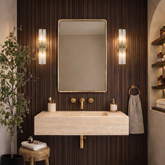 Burton Brass Indoor-Outdoor Mirror - Ornate Home