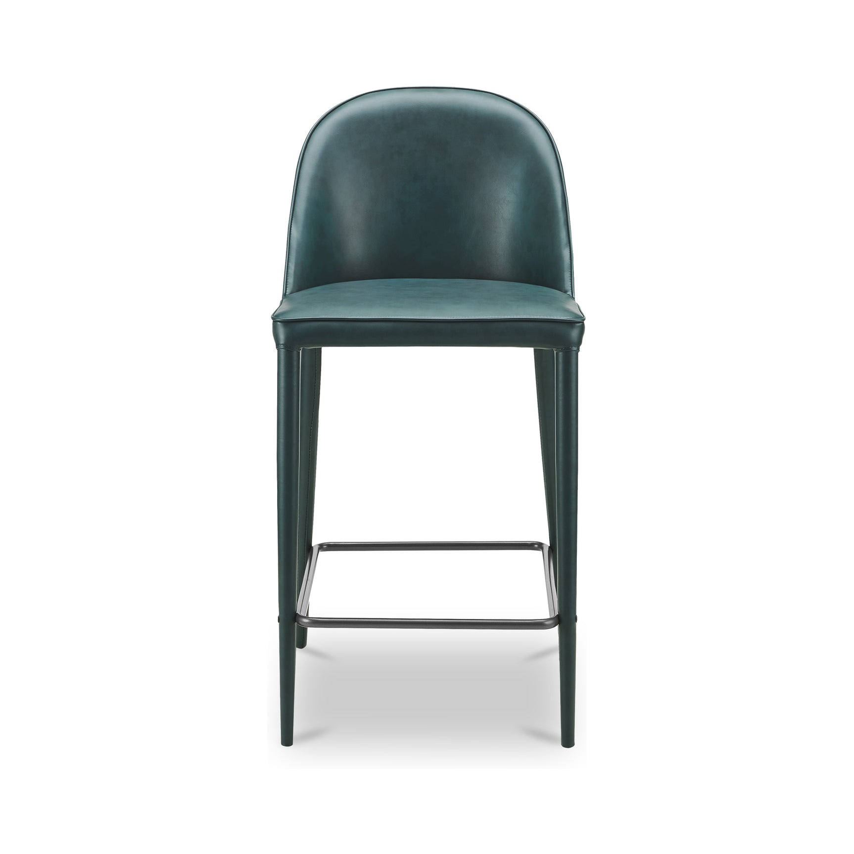 Burton Dark Teal Vegan Leather Counter Stool - Ornate Home