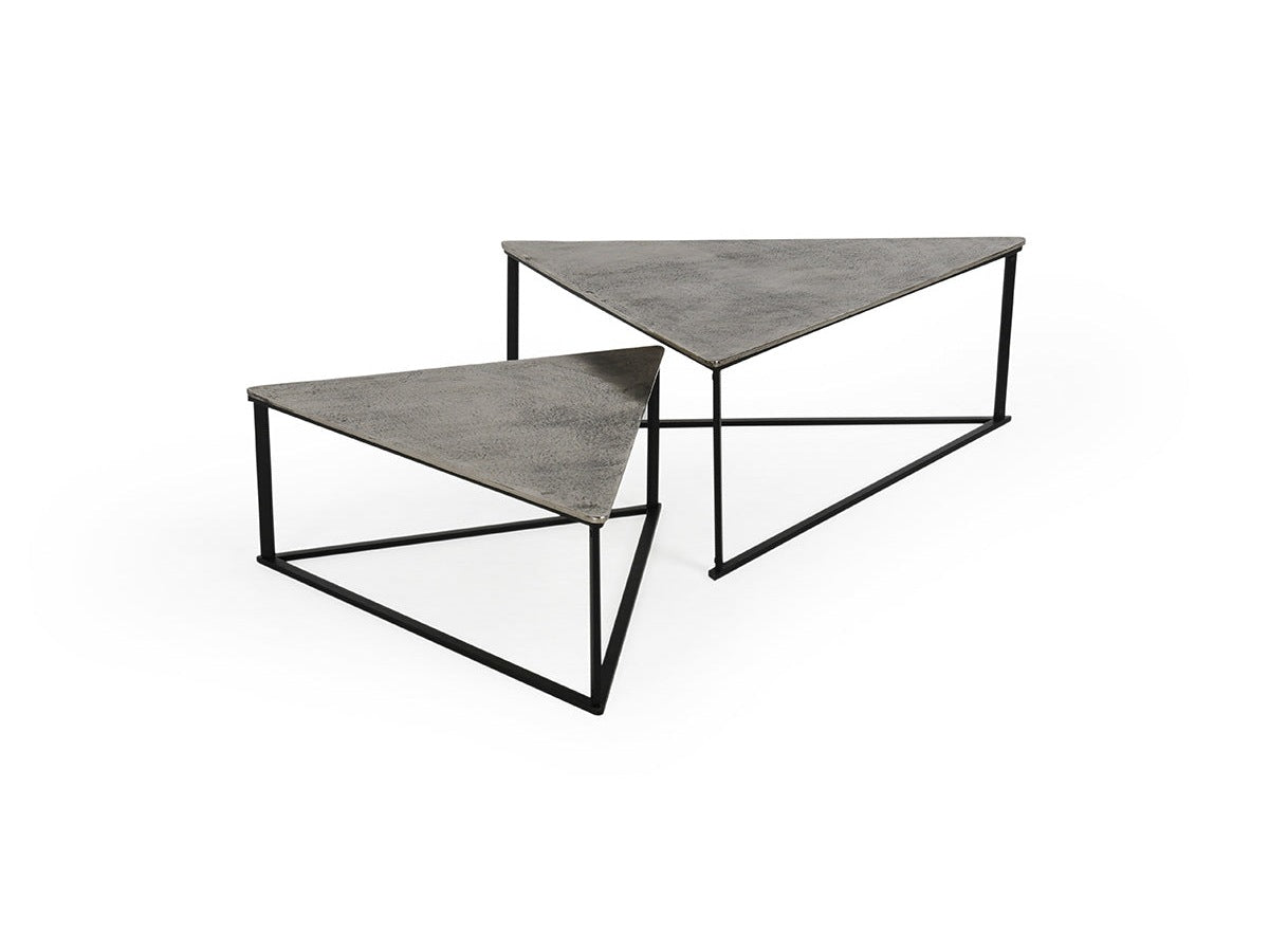 Burton Gray/Black Nesting Coffee Tables (Set of 2) - Ornate Home