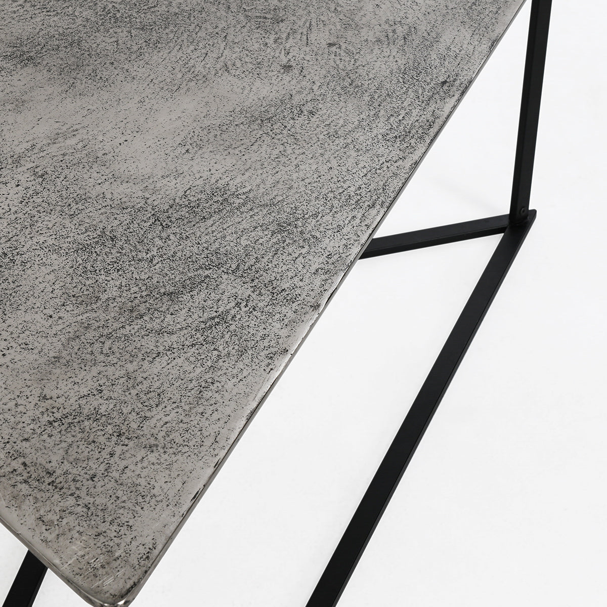 Burton Gray/Black Nesting Coffee Tables (Set of 2) - Ornate Home