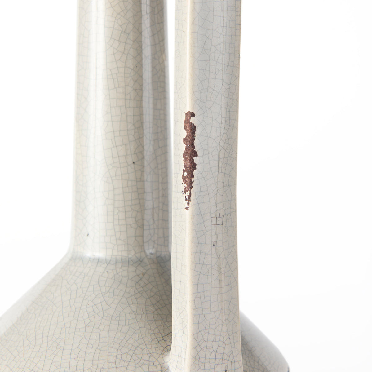 Burton Gray Large Two Tone Ceramic Jug Vase - Ornate Home
