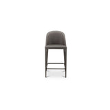 Burton Grey Vegan Leather Counter Stool - Ornate Home
