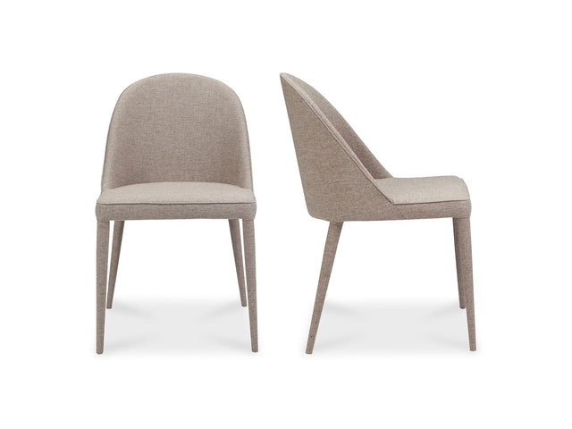 Burton Light Grey Dining Chair (Set of 2) - Ornate Home