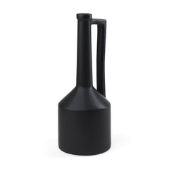 Burton Matte Black Large Ceramic Jug Vase - Ornate Home
