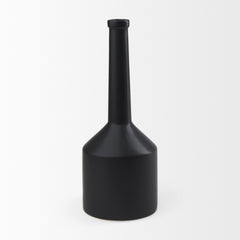 Burton Matte Black Large Ceramic Jug Vase - Ornate Home