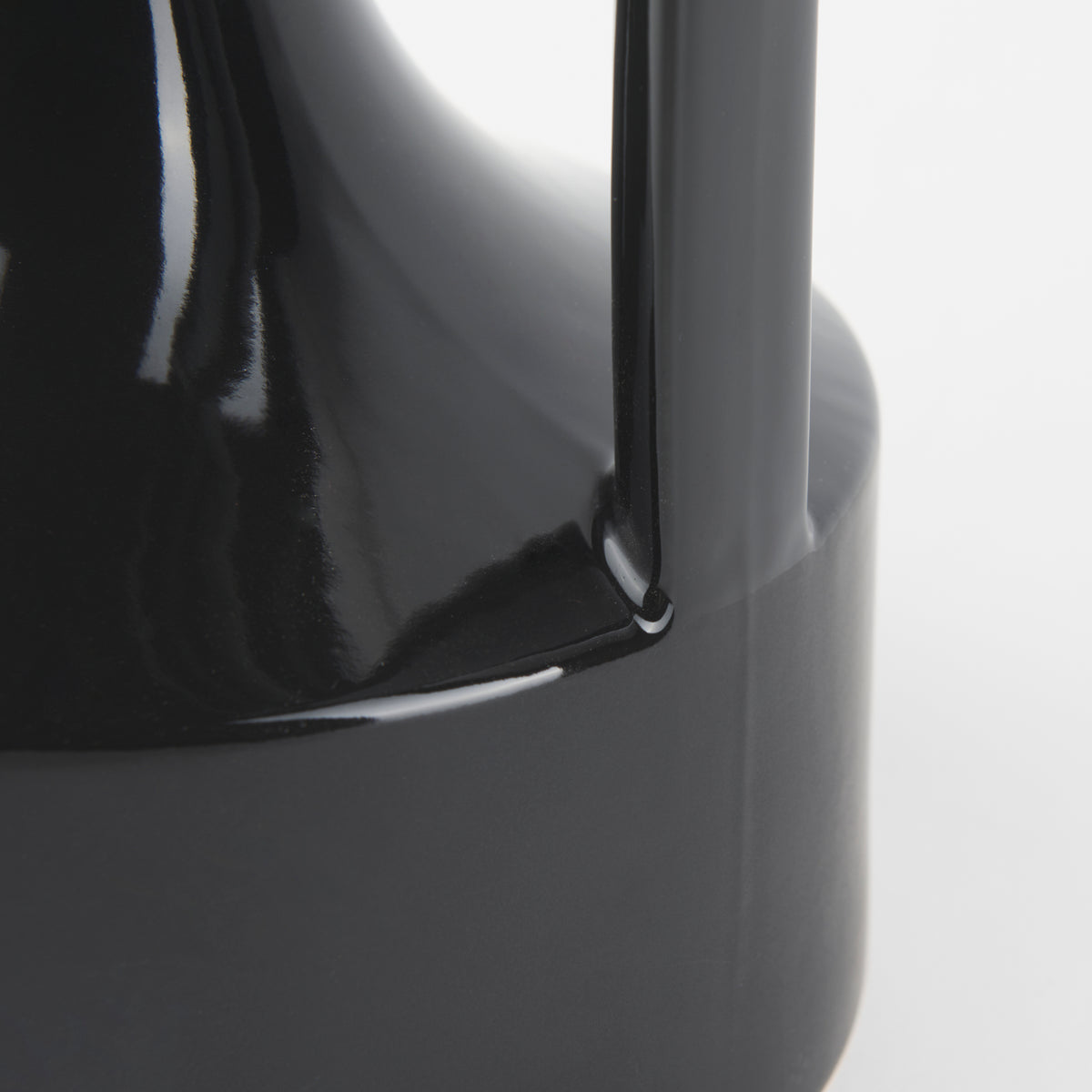 Burton Matte Black Large Glossy and Ceramic Jug Vase - Ornate Home