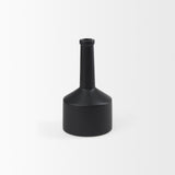 Burton Matte Black Small Ceramic Jug Vase - Ornate Home