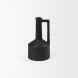 Burton Matte Black Small Ceramic Jug Vase - Ornate Home