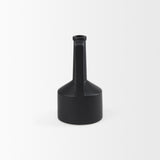 Burton Matte Black Small Ceramic Jug Vase - Ornate Home